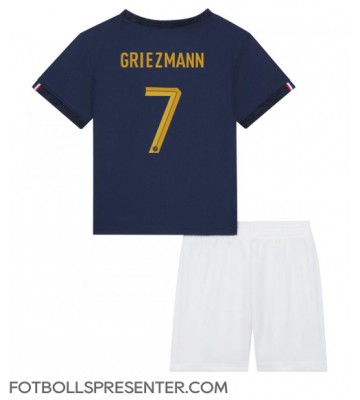 Frankrike Antoine Griezmann #7 Hemmatröja Barn VM 2022 Kortärmad (+ korta byxor)